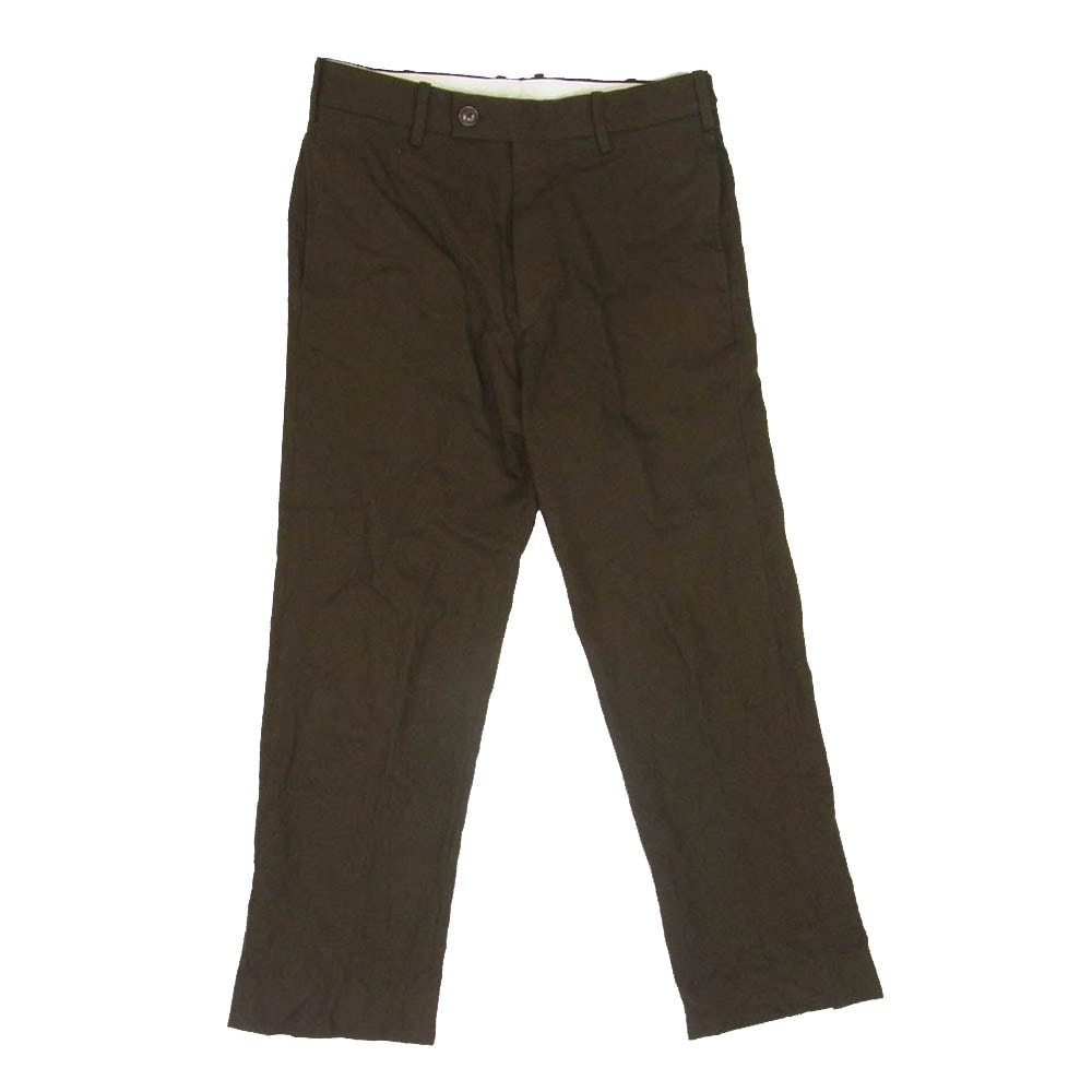YOKE ヨーク パンツ 20AW YK20AW0150P WOOL FLANNEL BACK SLIT STRAGIHT TROUSERS ウール フランネル バックスリット ストレート トラウザー パンツ ブラウン系 3【中古】