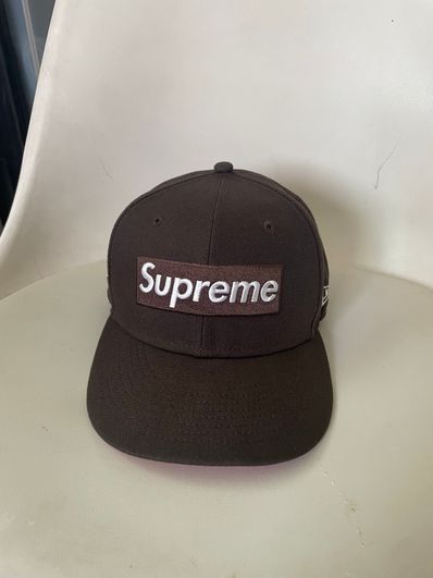 Supreme No Comp Box Logo New Era "Brown"