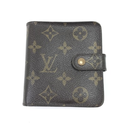 LOUIS VUITTON ルイヴィトン 2つ折り財布 モノグラム コンパクトジップ M61667