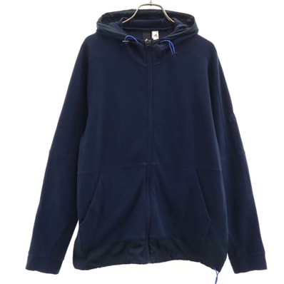 adidas アディダス 長袖 ジップパーカー L ネイビー