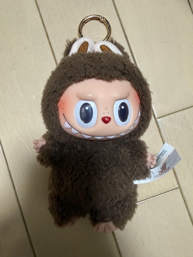 POP MART THE MONSTERS (LABUBU) Exciting Macaron Plush Series CHESTNUT COCOA (Secret)