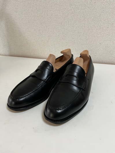 JOHN LOBB Lopez 4395 Calf Leather "Black" E Single Leather Sole