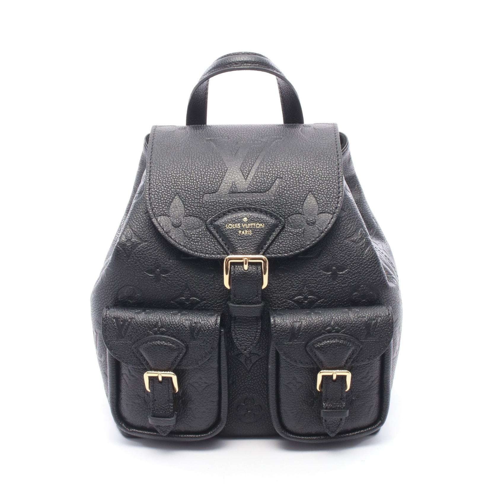 ルイ・ヴィトン LOUIS VUITTON バックアップ モノグラムアンプラント ノワール リュックサック バックパック バッグ レザー モノグラム・アンプラント ノワール レディース ブラック系 M47072 【中古】