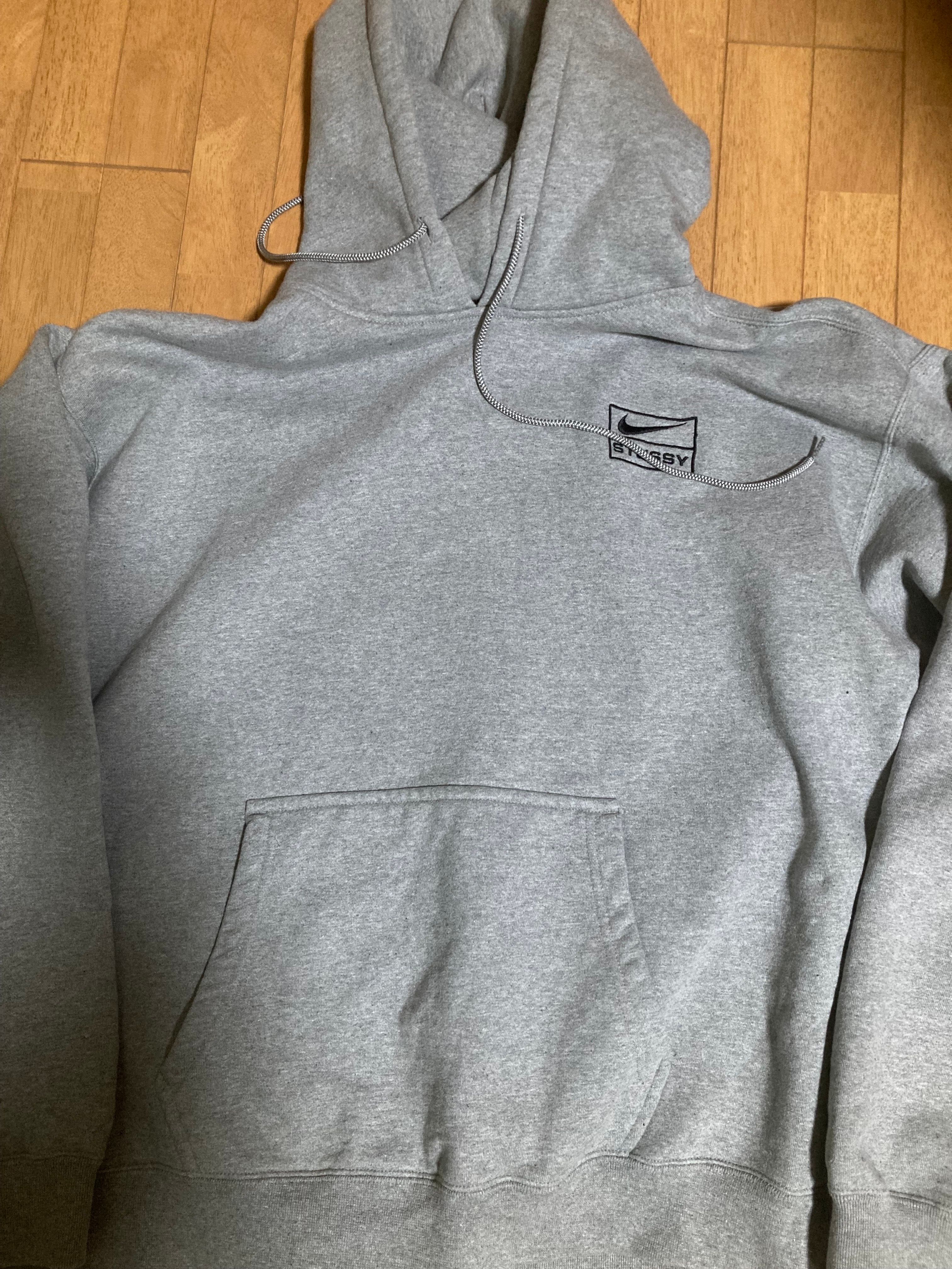 Stussy × Nike NRG Washed Hoodie (US Size) "Grey" DJ9488-063