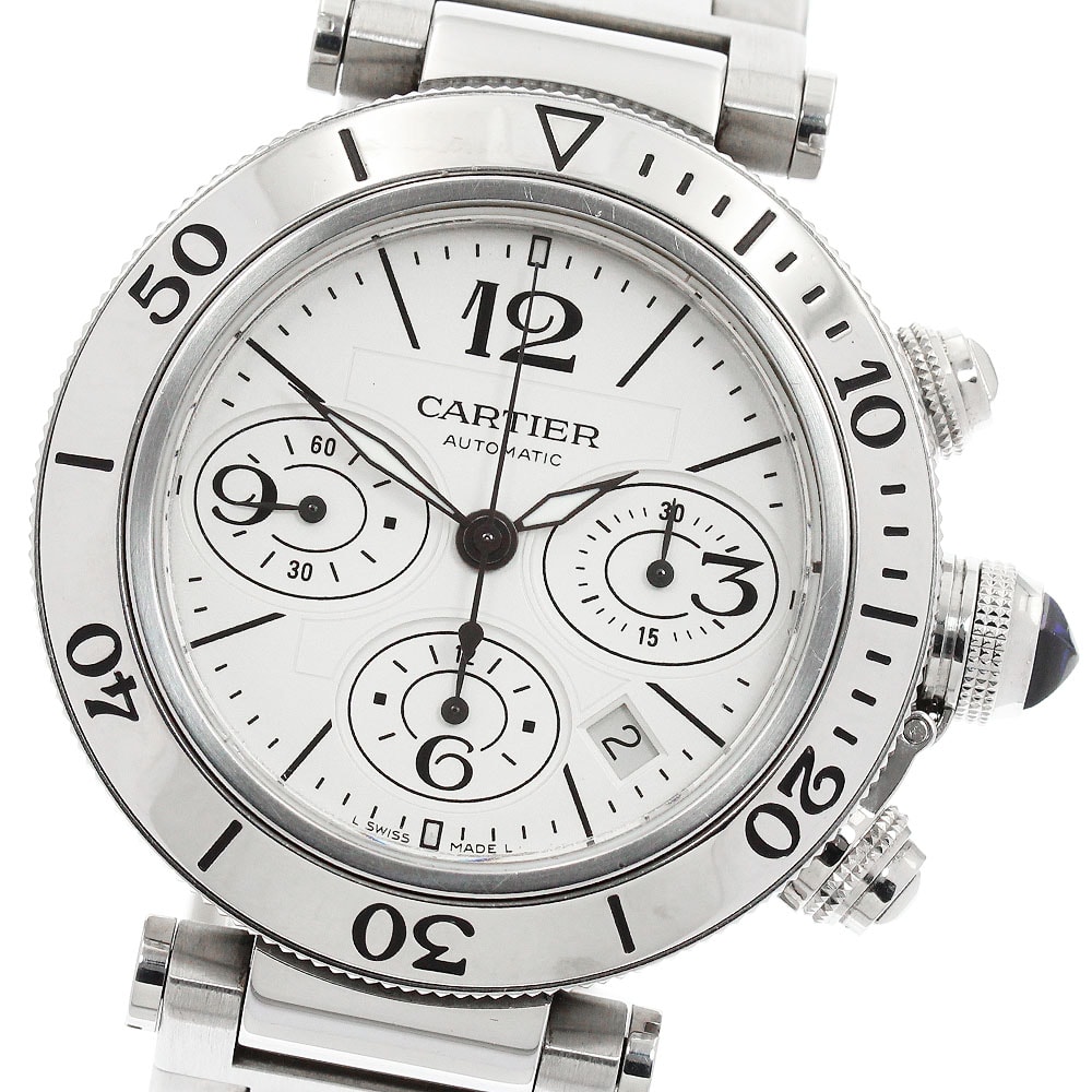 カルティエ パシャ シータイマー W31089M7 メンズ 【中古】