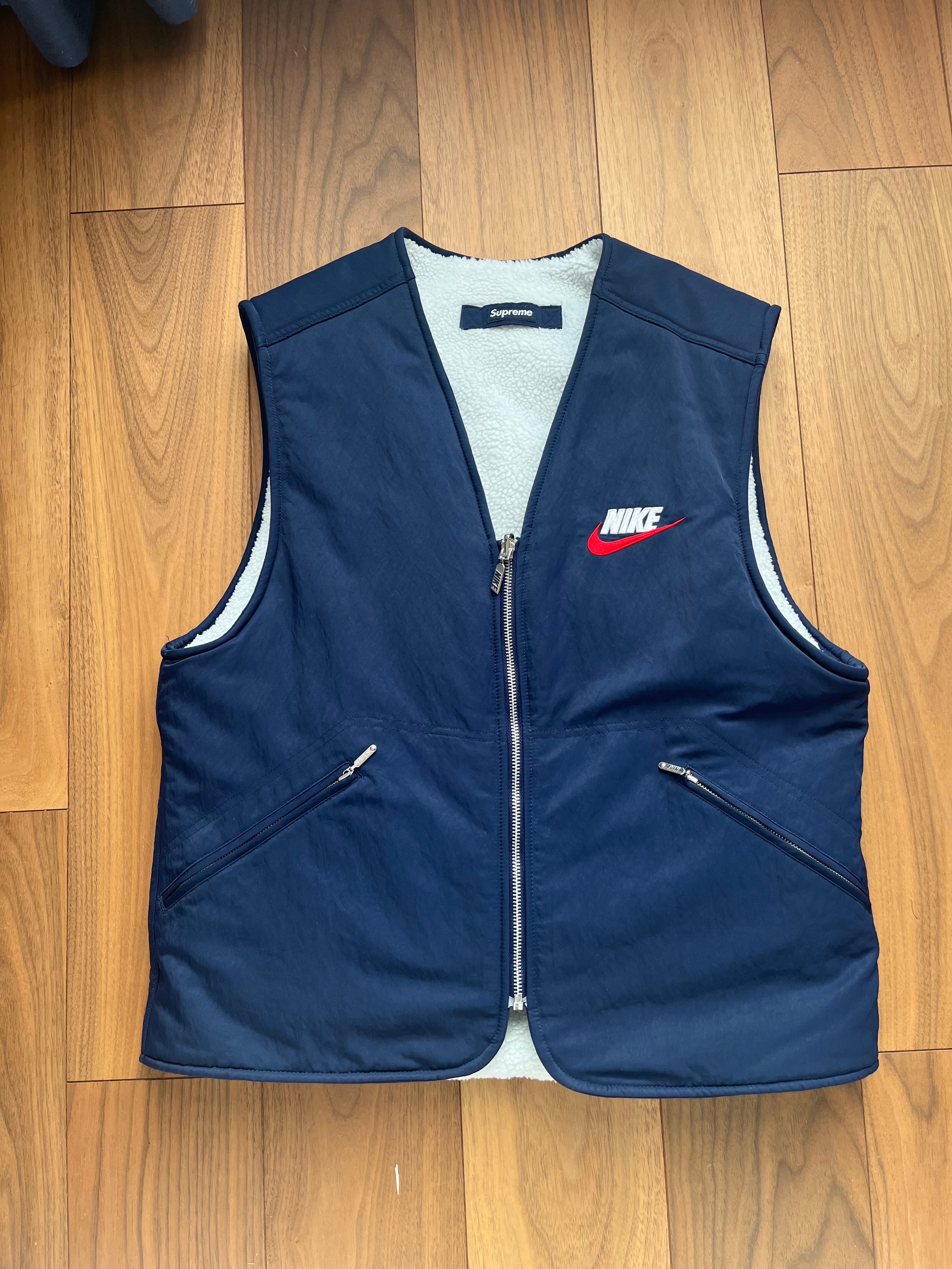 Supreme x Nike Denim Puffer Vest 