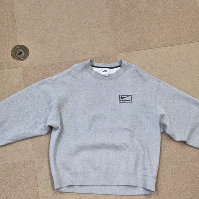 Stussy x Nike Fleece Crew (US Size) "Grey" DO9337-063