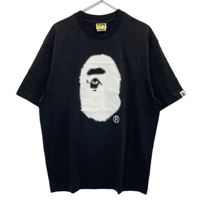 アベイシングエイプ 001TEK801348M ピクセルロゴ ショートスリーブカットソー M