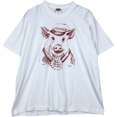 古着 90年代 フルーツオブザルーム FRUIT OF THE LOOM BEST ブタ柄 アニマルTシャツ USA製 メンズXXL相当 ヴィンテージ/eaa646504