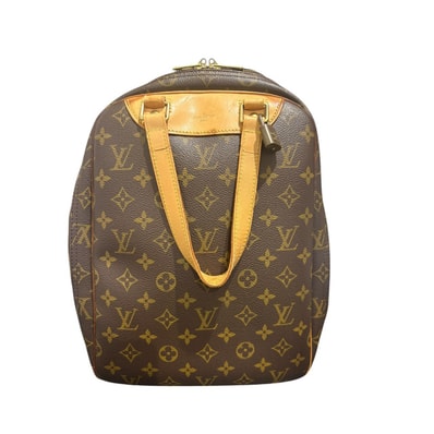 LOUIS VUITTON ルイヴィトン モノグラム エクスキュルシオン ブラウン PVC レザー/ ハンドバッグ S1-00176 【中古】