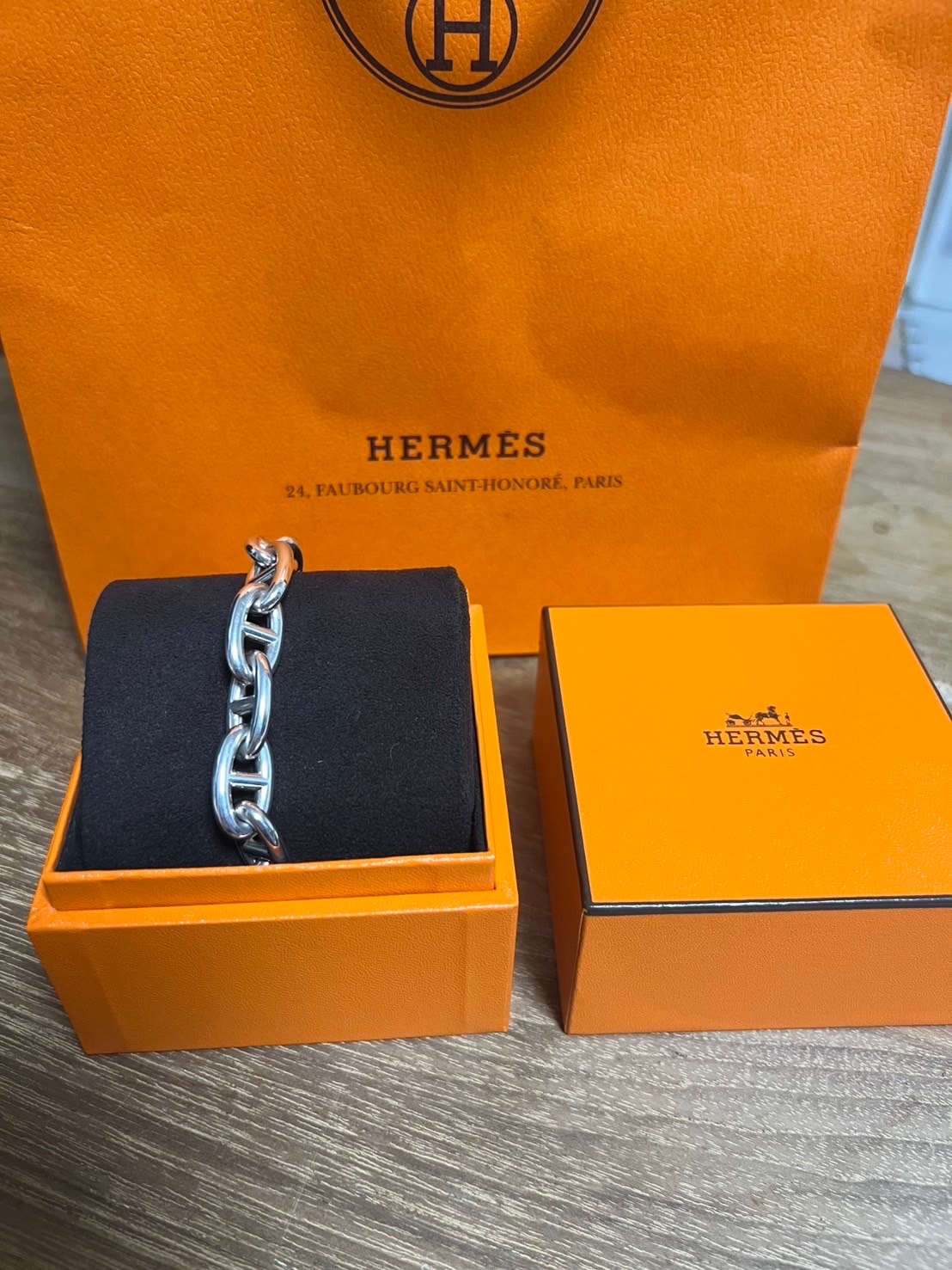 Hermes Chaine D'ancre GM Bracelet "Silver"