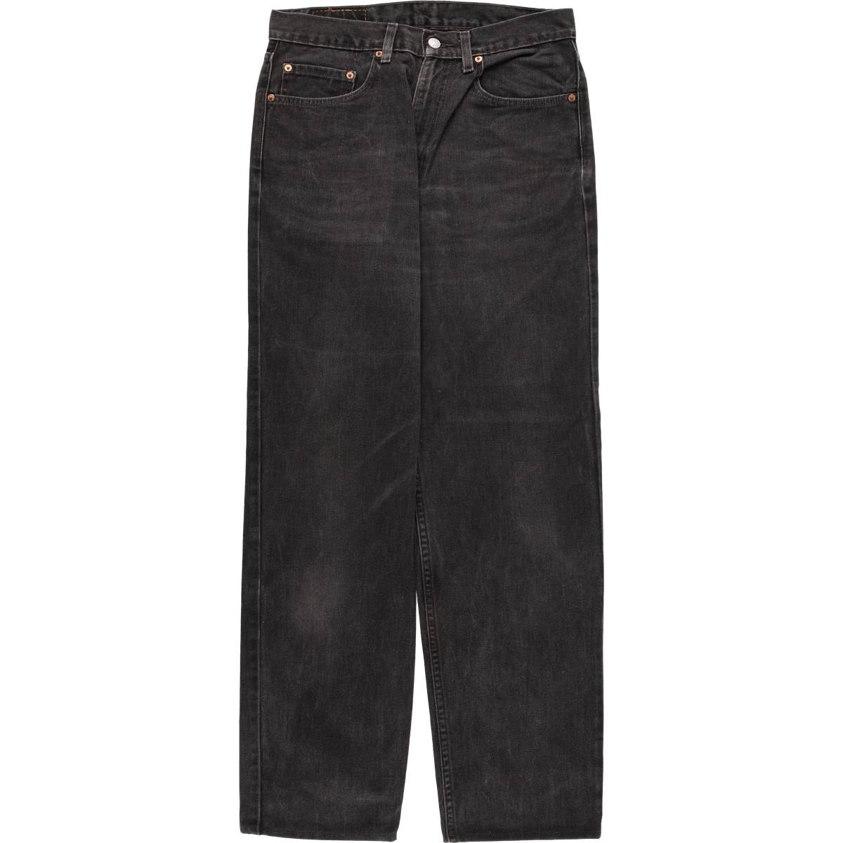 古着 00年代 リーバイス Levi's 550 RELAXED FIT ブラックデニム テーパードデニムパンツ メンズw32相当/eaa419512
