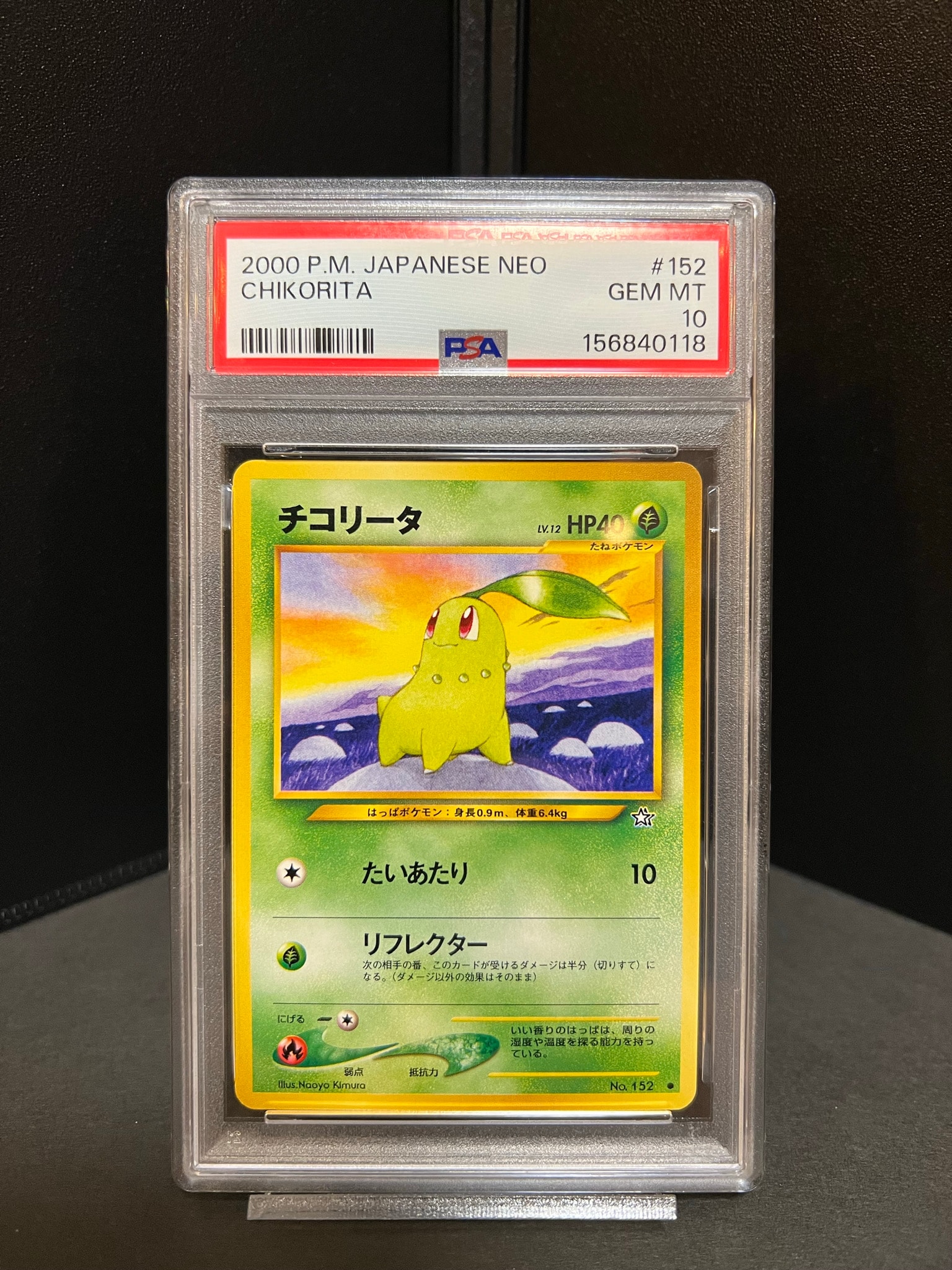 PSA10】チコリータ ○ : 旧裏 [neo1 No.152](ポケモンカード☆neo 拡張