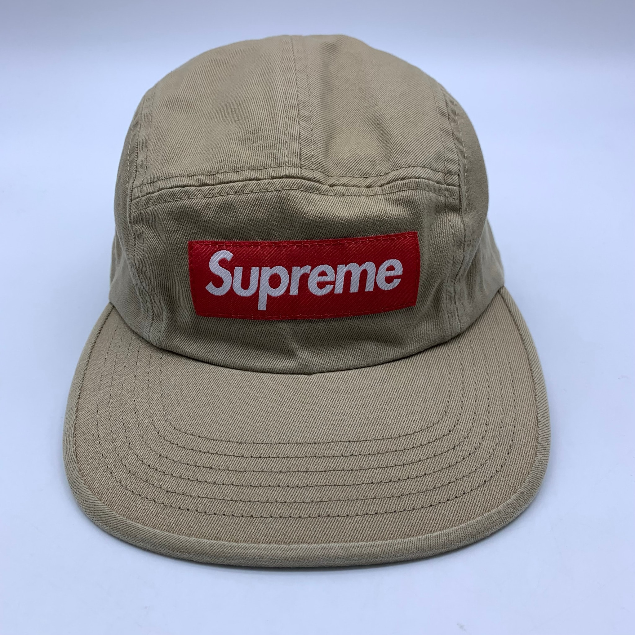 Supreme Washed Chino Twill Camp Cap (25FW) "Tan"