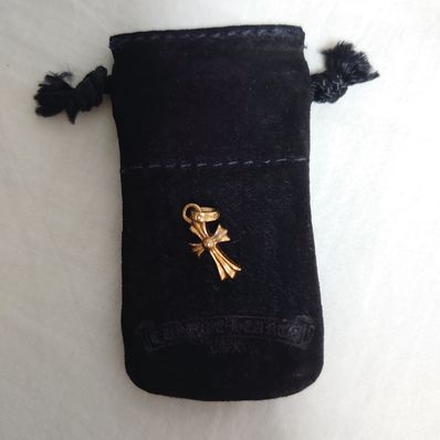 Chrome Hearts 22K CH Cross Baby Fat Charm "Yellow Gold"