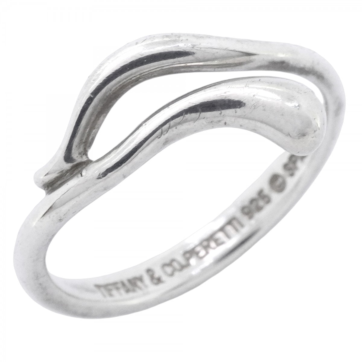 【6jcb0941-k】ティファニー リング ティアドロップ シルバー925 10号【中古】レディース