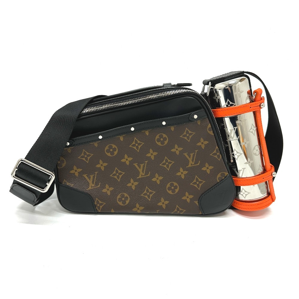ルイヴィトン LOUIS VUITTON バイカー メッセンジャー M46462 モノグラムマカサー カバン ショルダーバッグ モノグラムマカサーキャンバス ブラウン 新品同様