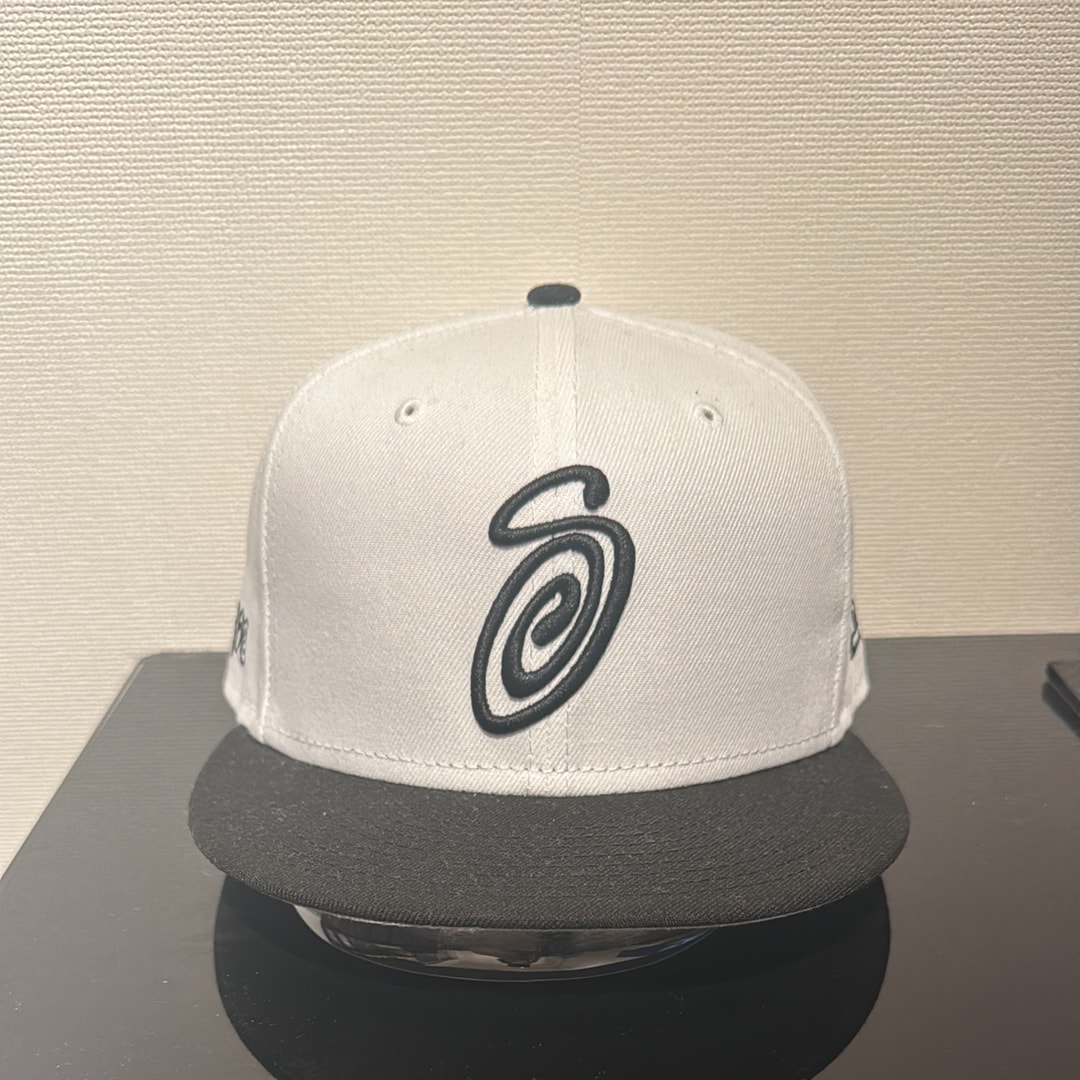 Stussy CURLY S NEW ERA CAP "White"
