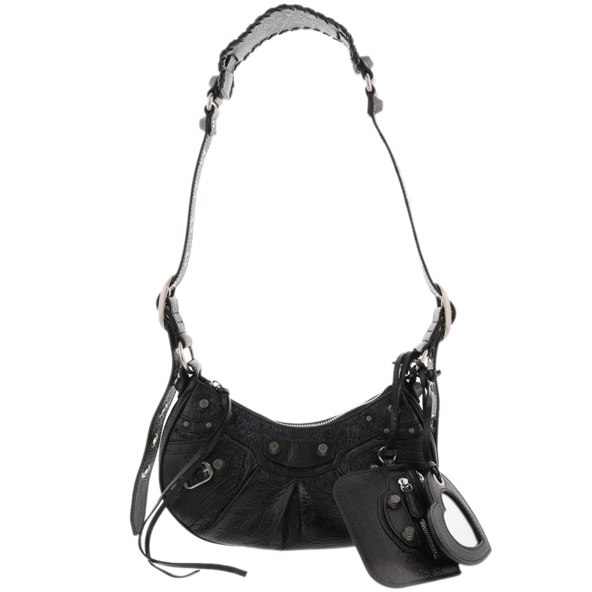 【値下げ】  BALENCIAGA バレンシアガ ルカゴールXS ショルダーバッグ ショルダーバッグ 671309 ラムスキン ブラック  レディース【中古】