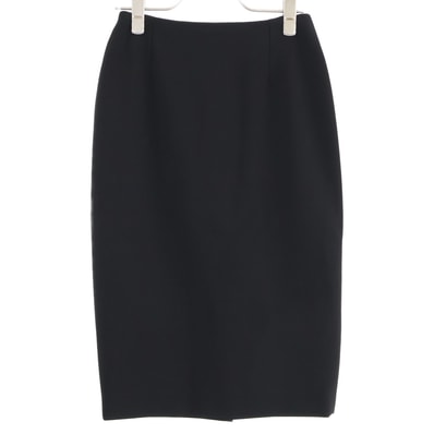 クリスチャンディオール ブラック ドット 7E21305A1810 チュール ロングスカート 34