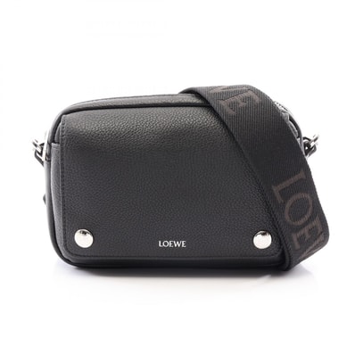ロエベ LOEWE ペブル メッセンジャーバッグ スモール ショルダーバッグ バッグ レザー メンズ ブラック系 BANBPCBX041100 【新品】