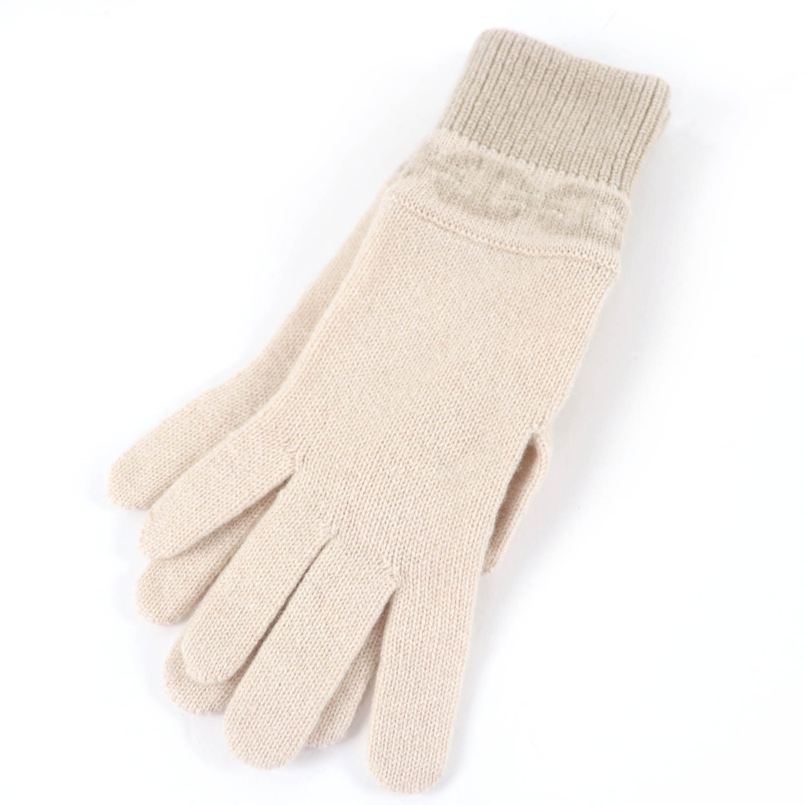 極美品 エルメス 手袋 ヘブン ベージュ レディース S H232006G