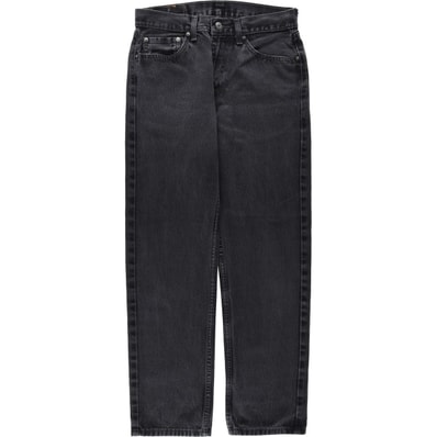 古着 リーバイス Levi's 505 ブラックデニム テーパードデニムパンツ メンズw31相当/eaa663646
