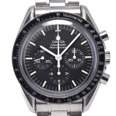 オメガ OMEGA 345.0808 スピードマスター プロフェッショナル クロノグラフ ブラック 手巻き メンズ 良品 箱・保証書付き 腕時計 N#147611