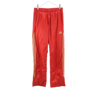 adidas アディダス ウインドパンツ L レッド