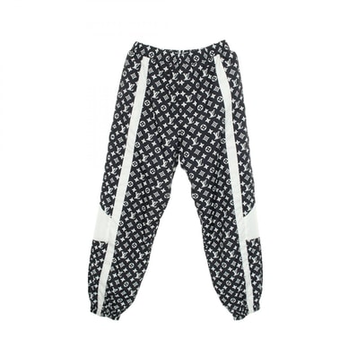 ルイ・ヴィトン LOUIS VUITTON モノグラムプリント テクニカルトラック パンツ 衣料品 ボトムス ナイロン メンズ ブラック系 / ホワイト系 RM242M MJW HRP83W 【中古】
