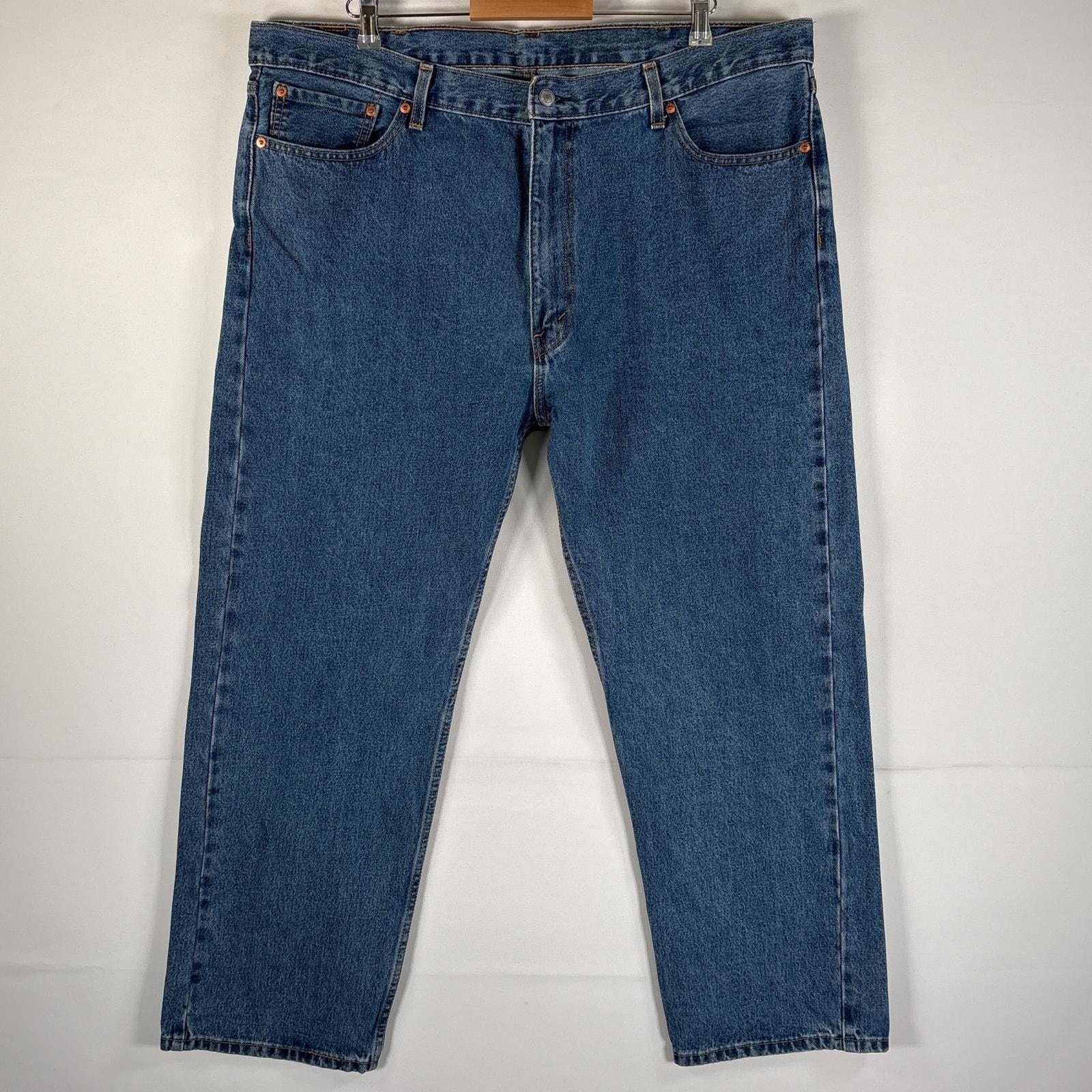 古着 リーバイス Levi's デニムパンツ 505 ブルーデニム ジーンズ ジーパン ストレート 大きいサイズ w44 L30 インディゴブルー メンズ