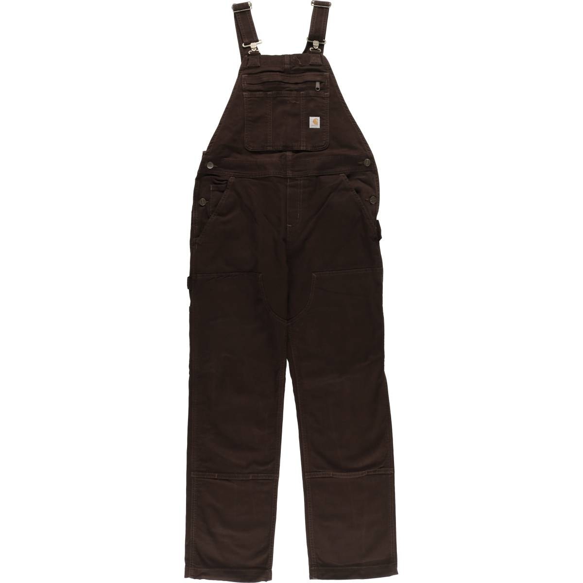 古着 ビッグサイズ カーハート Carhartt ダブルニー ダック オーバーオール レディースXXL(w36)相当/eaa556007