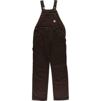 古着 ビッグサイズ カーハート Carhartt ダブルニー ダック オーバーオール レディースXXL(w36)相当/eaa556007