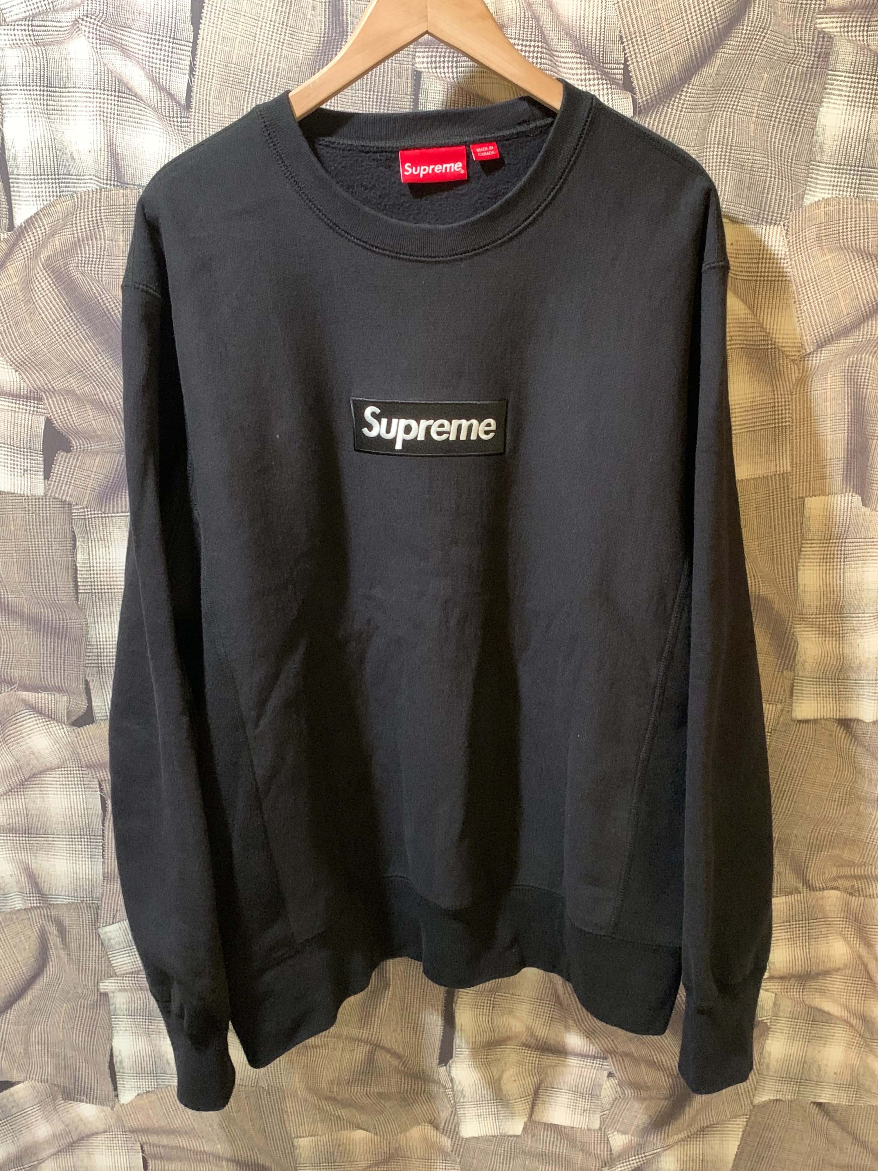 Supreme Box Logo Crewneck Sweatshirt "Black" (18FW)