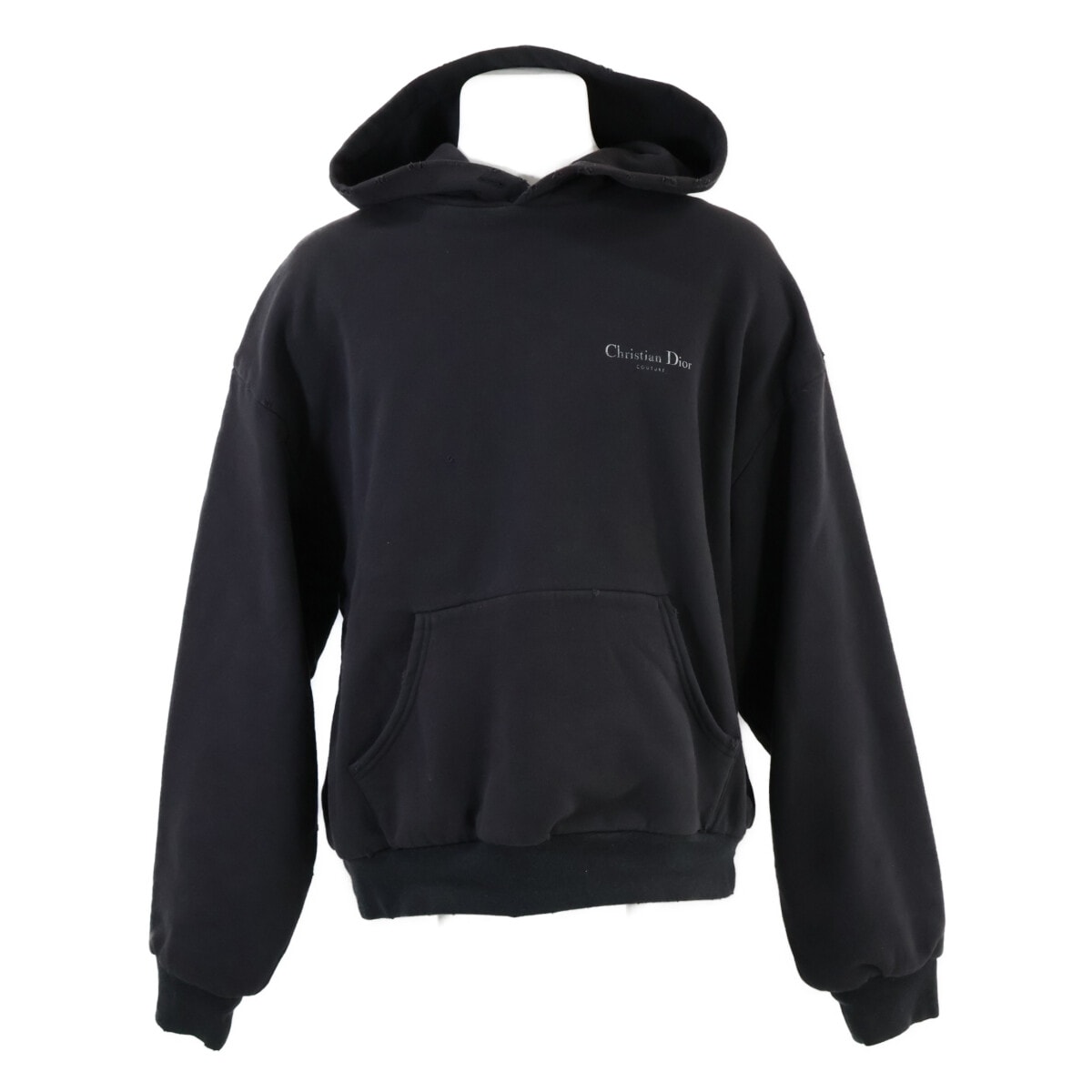 ディオール 【国内正規】343J691A0878 ダメージ加工 プルオーバー パーカー/ XL
