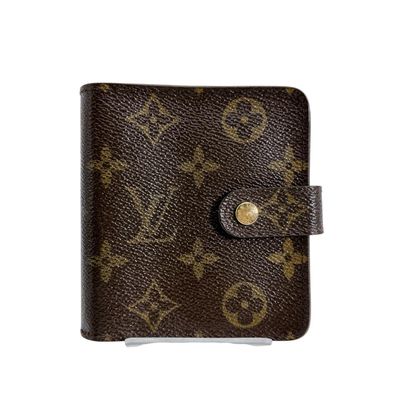 ルイヴィトン LOUIS VUITTON コンパクトジップ M61667 モノグラム 二つ折り財布