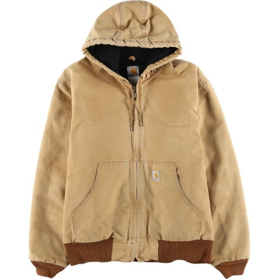 古着 カーハート Carhartt アクティブジャケット 中綿入り ダックフルジップパーカー メンズXL相当/eaa607953