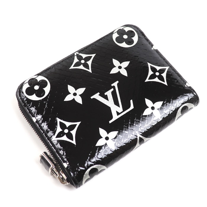 LOUIS VUITTON ルイ・ヴィトン エキゾチック ジッピーコインパース コインケース ブラック N97059 ICチップ ユニセックス【中古】【美品】