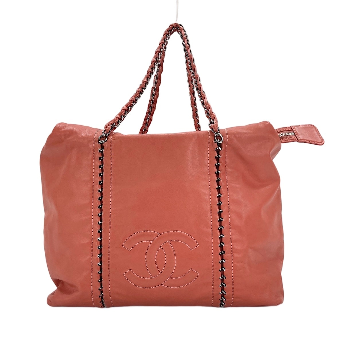 シャネル CHANEL レザー トートバッグ【中古】