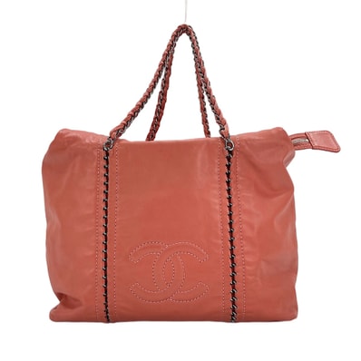 シャネル CHANEL レザー トートバッグ【中古】
