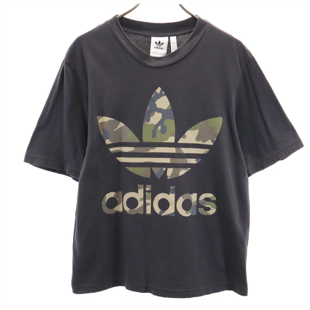 adidas Originals アディダスオリジナルス トレフォイルロゴ 半袖 Tシャツ S チャコールグレー