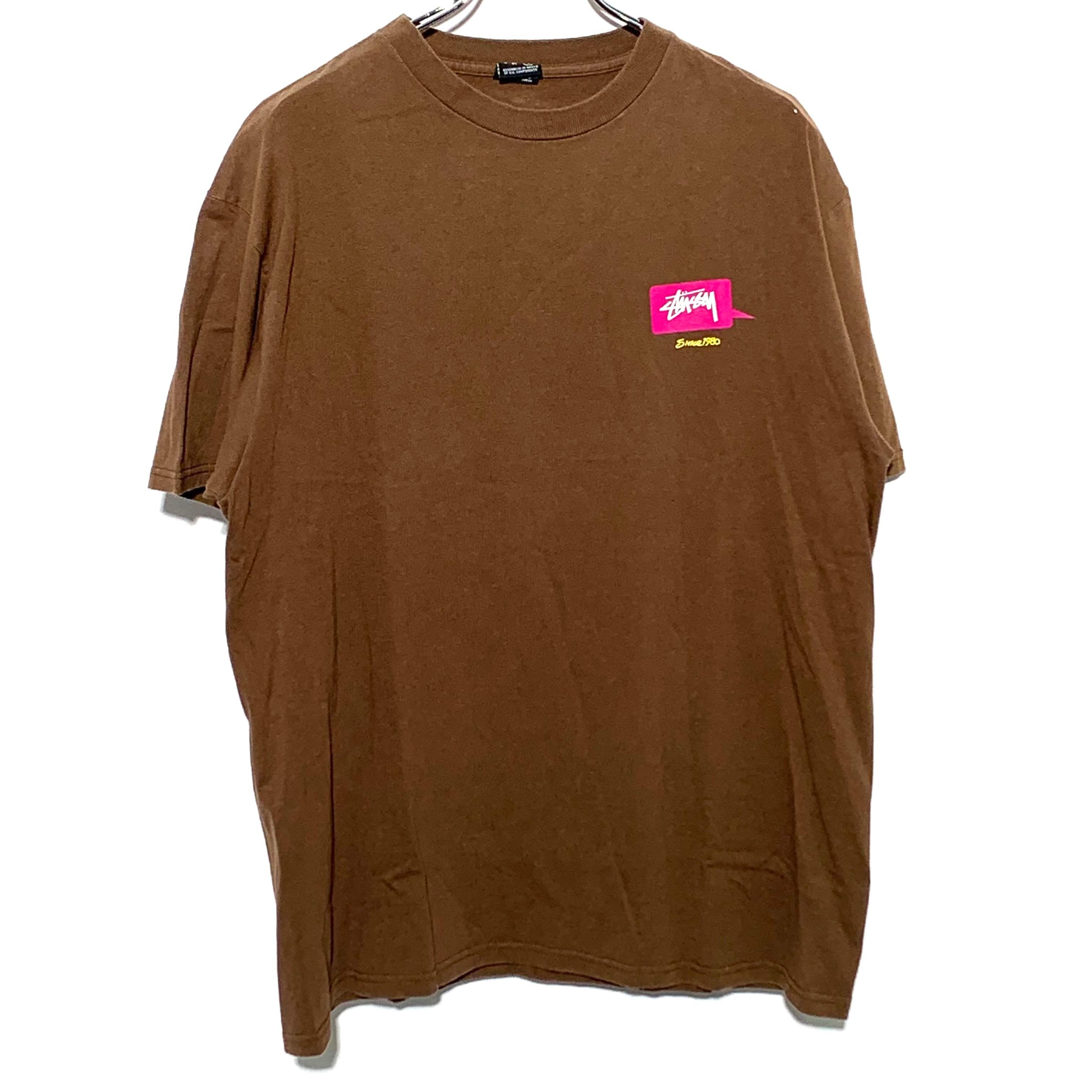 STUSSY CAN I KICK IT? Tee brown