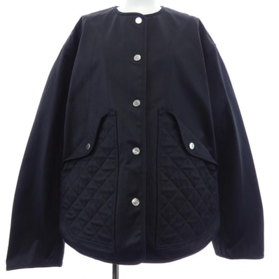 エルメス HERMES JACKET WITH EQUESTRIAN DETAILS 5E0163DQ ノーカラージャケット