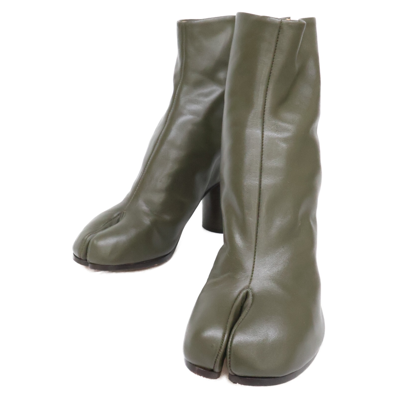 メゾンマルジェラ 【美品】22 S38WU0322 SY0086 697 レザー タビ ブーツ 37