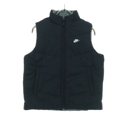 NIKE ナイキ スウッシュ ノースリーブ 中綿ベスト S ブラック