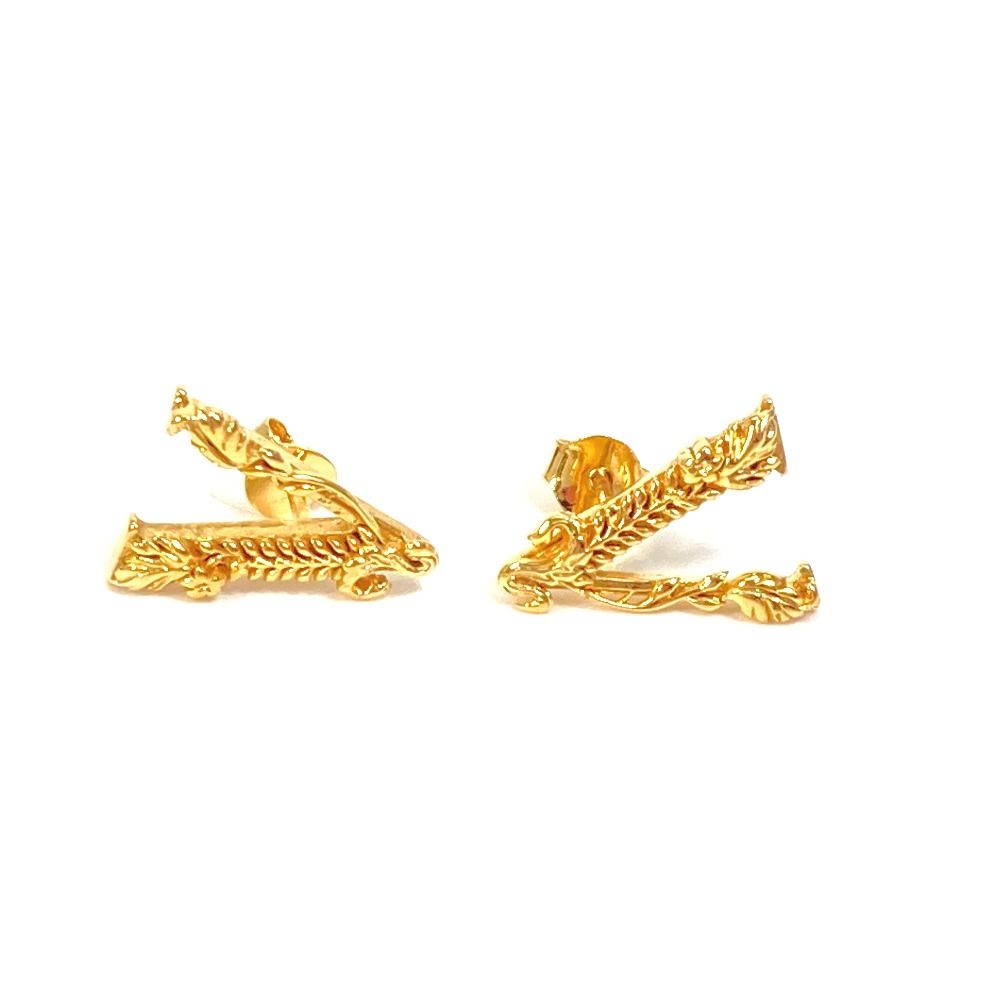 ヴェルサーチ Vモチーフ ヴィルトゥス スタッド アクセサリー ピアス GP