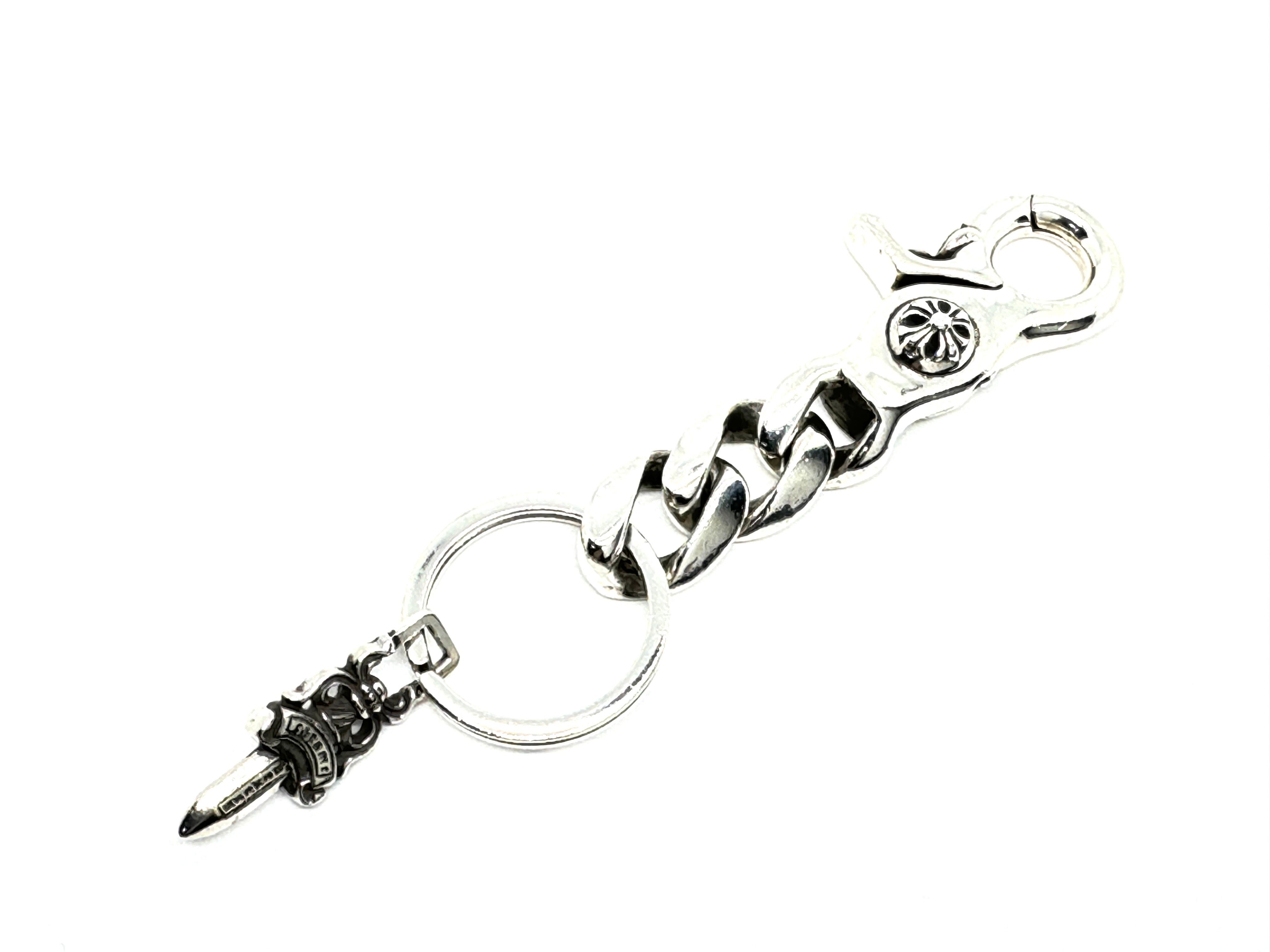 Chrome Hearts Key Ring Classic Link Short / Dagger "Silver"