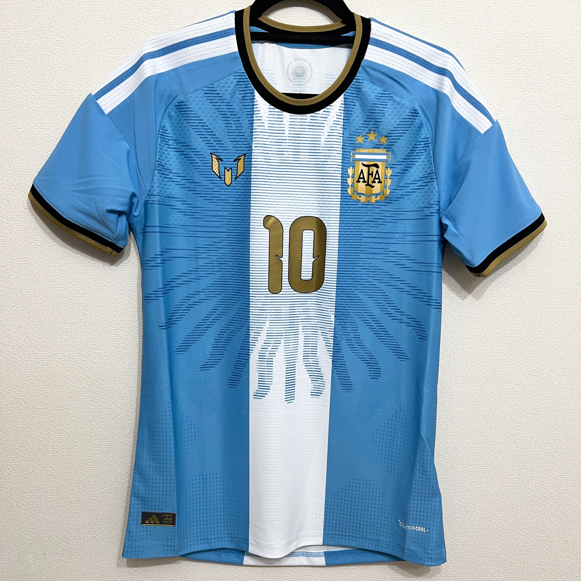 adidas Argentina Messi 10 26 Authentic Jersey "Light Blue"