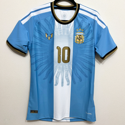adidas Argentina Messi 10 26 Authentic Jersey "Light Blue"