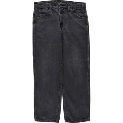 古着 ディッキーズ Dickies ブラックデニム テーパードデニムパンツ メンズw34相当/eaa664931
